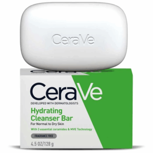 CeraVe Hydrating Cleanser Bar with Hyaluronic Acid and Ceramides for Normal to Dry Skin 128g​