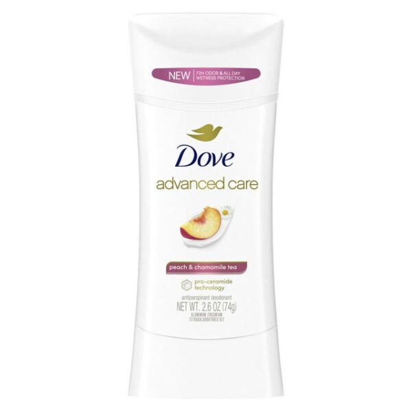 Dove Advanced Care Women's Antiperspirant Deodorant Stick Peach & Chamomile Tea, 2.6 oz