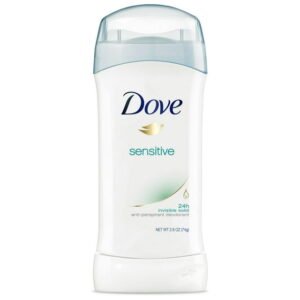 Dove Sensitive Sweat and Odor Protection Antiperspirant Deodorant Stick, 2.6 oz