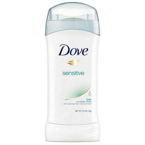 Dove Sensitive Sweat and Odor Protection Antiperspirant Deodorant Stick, 2.6 oz