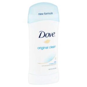 Dove Sweat and Odor Protection Women's Antiperspirant Deodorant Stick, Original Clean, 2.6 oz