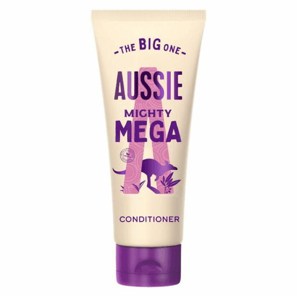 Aussie Mighty Mega Conditioner - Vegan - Lightweight & Gentle - For Soft & Shiny Hair, 350ml