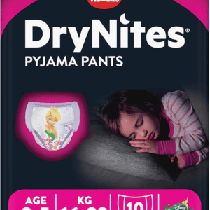 Huggies DryNites Pyjama Bed Wetting Pants Girls, 10 Pants, 3-5 Years