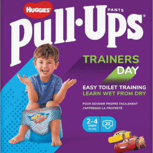 Huggies Pull-Ups Trainers Day, Boy, Size 2-4 Years, Nappy Size 5-6+, 20 BIG KID Training Pants