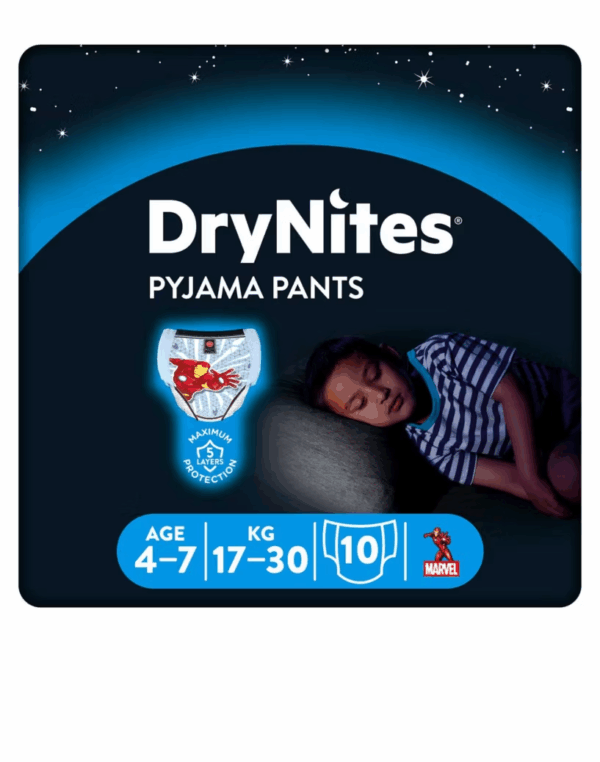 Huggies DryNites® Pyjama Bed Wetting Pants Boys 4-7 Years - 10 Pants