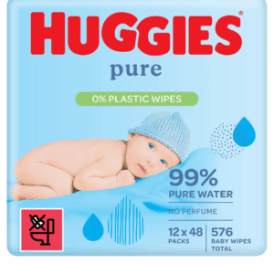 Huggies Pure Baby Wipes 0% Plastic 48s 12 pack