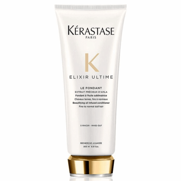 Kérastase Elixir Ultime Oil-Infused Conditioner, For Fine to Normal Dull Hair, Shine Activating, With Argan Oil, 200ml