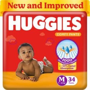 Huggies Comfy Baby Diaper Pants M  (34 Pieces)