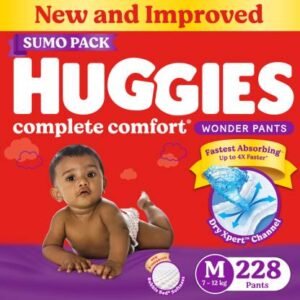 Huggies Complete Comfort Wonder Pants M  (228 Pieces)
