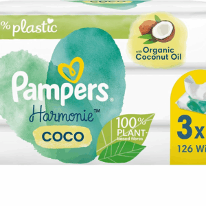 Pampers Harmonie Coco Baby Wipes Plastic Free 1 Pack = 42 Baby Wet Wipes